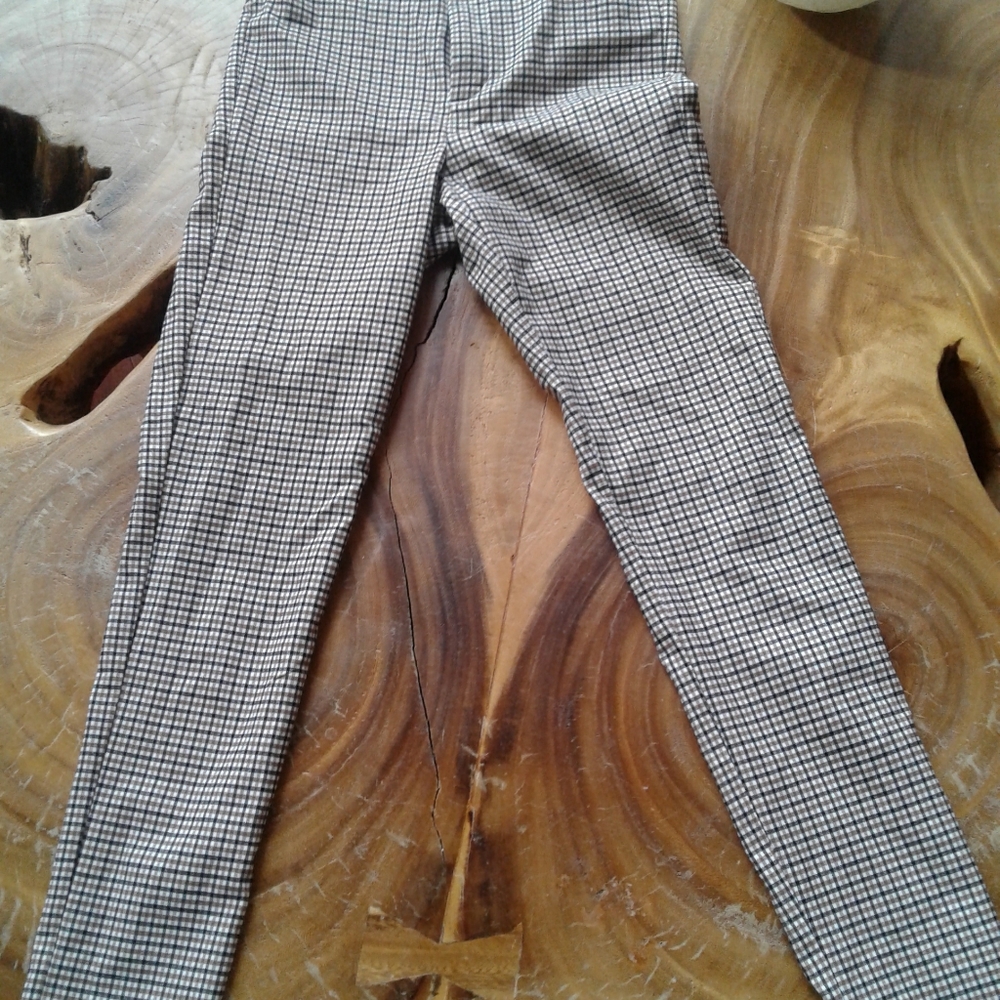 SOLD Stretch pants with small check